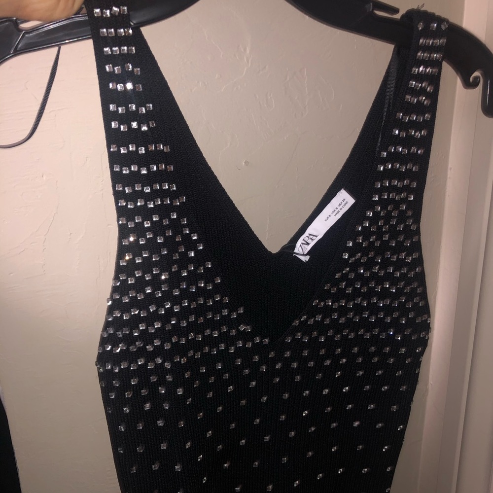 Zara tank top with rhinestone